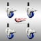Service Caster 3 Inch 316SS Blue Poly Swivel 1-1/8 Inch Expanding Stem Caster Set Lock Brake SCC-SS316TTLEX20S314-PPUB-BLUE-118-4 - alternate 3